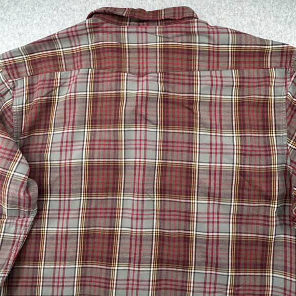 Polo by Ralph Lauren Plaid Flannel Shirt Size 2XLT Red Green Button Down Top - Picture 9 of 14